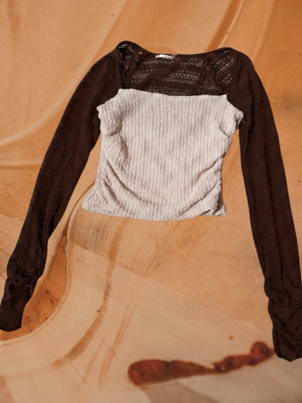Free People Color-Block Knit Crop - Picture 3 of 4